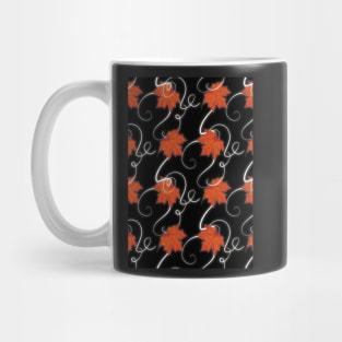 Maple leaf pattern Mug